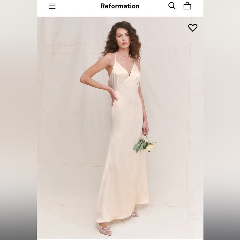 Reformation SKY Silk Dress
